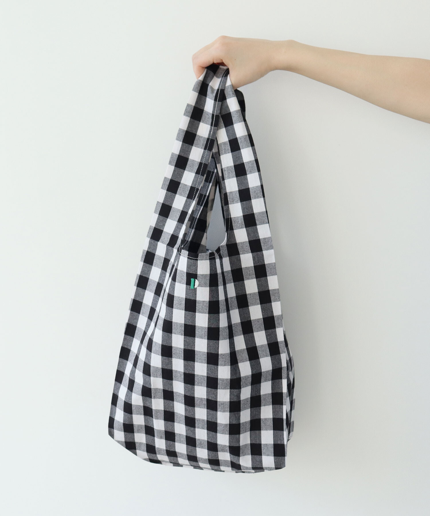 AMBIDEX Store ○ギンガムチェック P刺繍エコバッグ(F マルチ90): PAR ICI