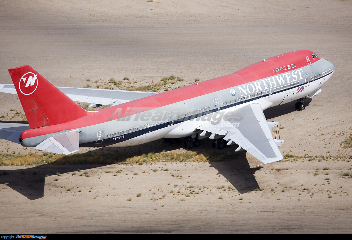 ノースウエスト航空 B747-400 1/200 ノースウエスト航空 ボーイング747