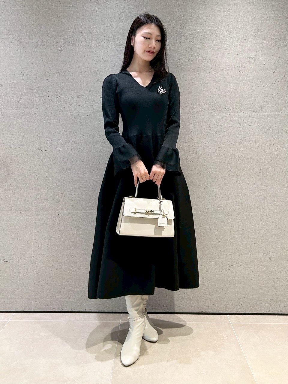 ウォッシャブル】シアーミックスホールガーメントワンピース(デイリー