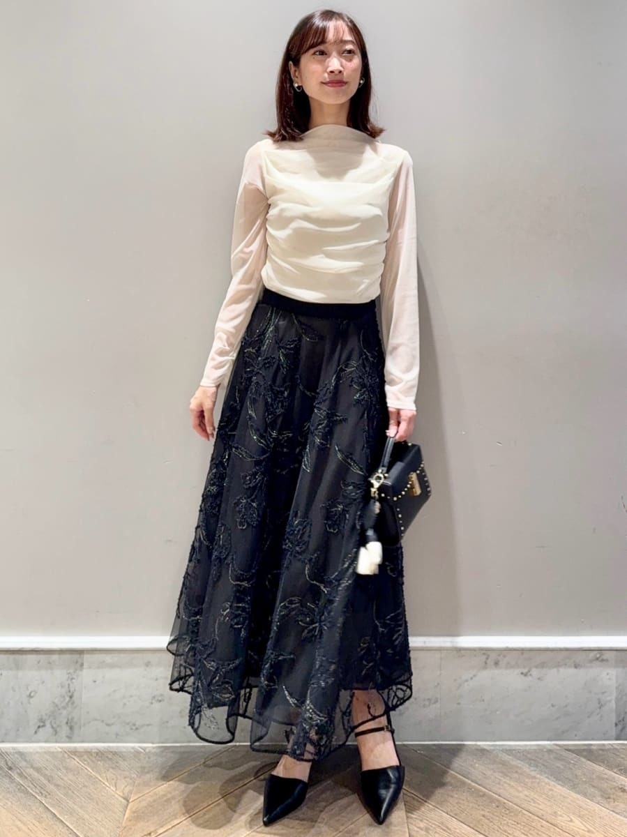 ブラッシュドエンブロイダリースカート(SKIRT（スカート）)｜CELFORD