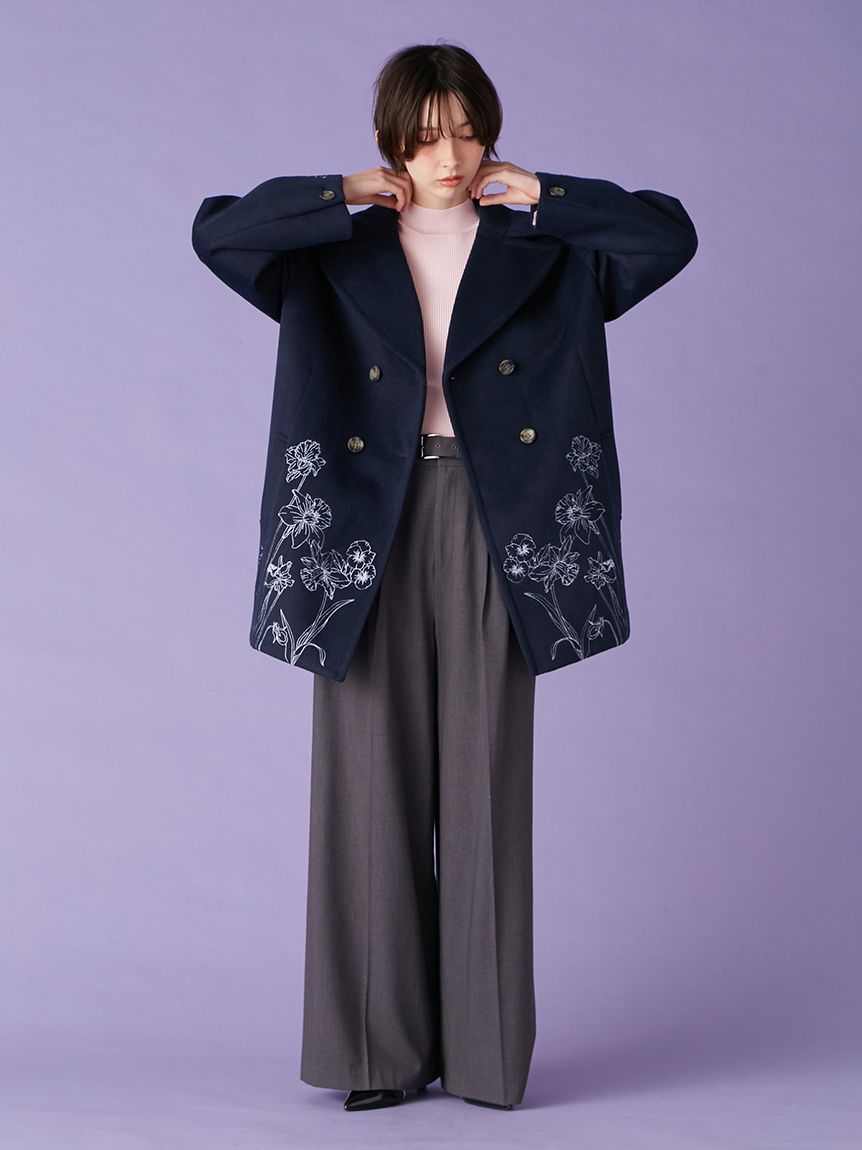 エンブロイダリーコクーンコート(コート)｜アウター｜LILY BROWN