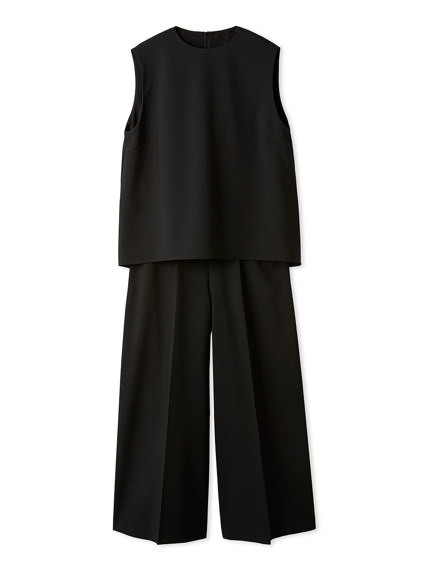 セットアイテム】ノースリトップスワイドパンツSET UP(セットアップ