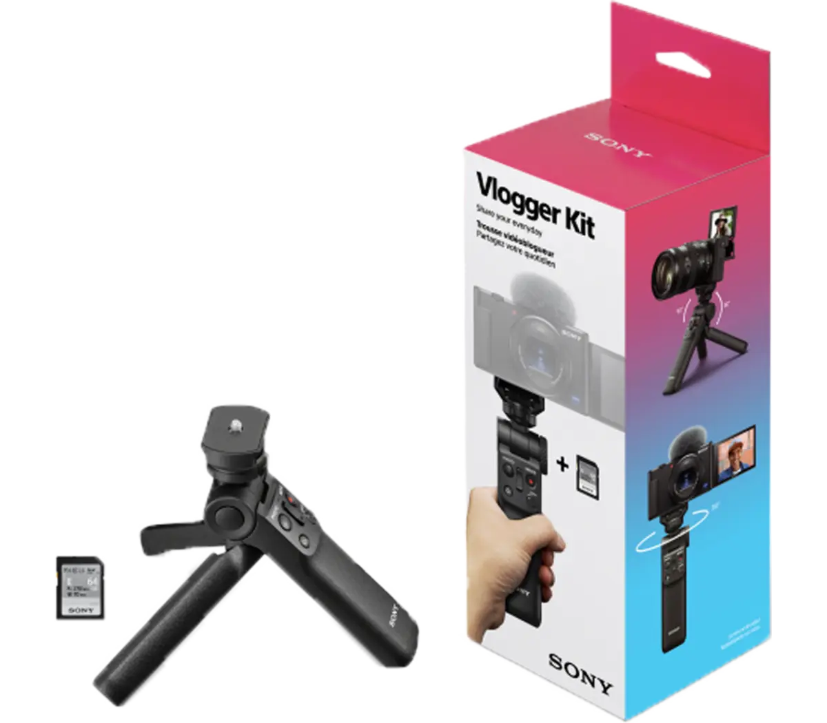 Sony Vlogger Accessory Kit (Wireless Shooting Grip + 64GB Memory
