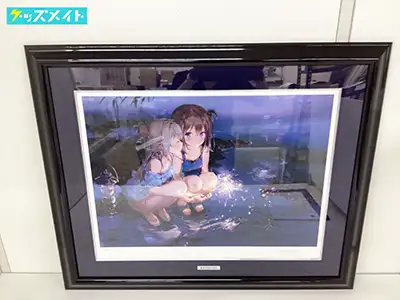 Anmi 「真夏の夜の花火」 アールビバン 版画 ミクスドメディア