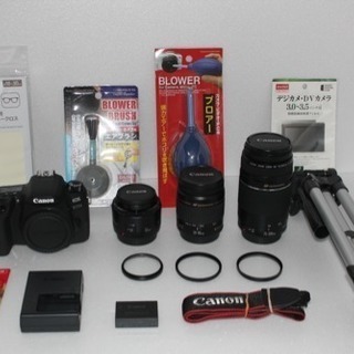 Canon EOS 9000D 標準＆望遠レ&単焦点レンズ トリプルレンズセット