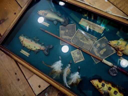 ◇アンティーク 額装 釣り/フィッシング 壁掛け コレクション ウォール