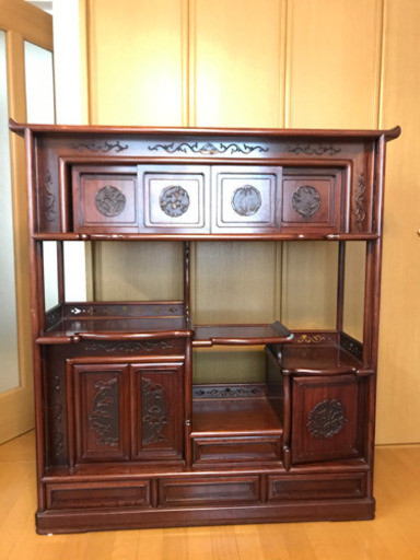 昭和レトロ 茶箪笥 棚 85年物(1934年)