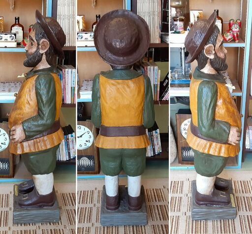 小説『ドン・キホーテ』のサンチョ・パンサ 木彫り人形 スペイン製 /DJ