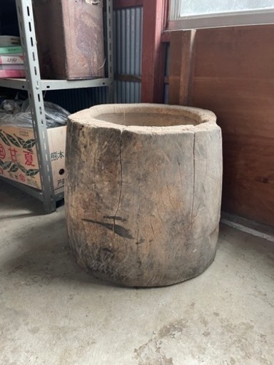 本物 けやき臼 餅つき ジャンク 中古