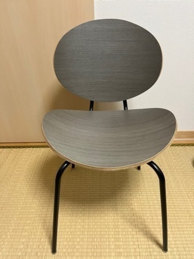 かなでもの kanademono Wooden Curve ラウンド ダイニングチェア 椅子