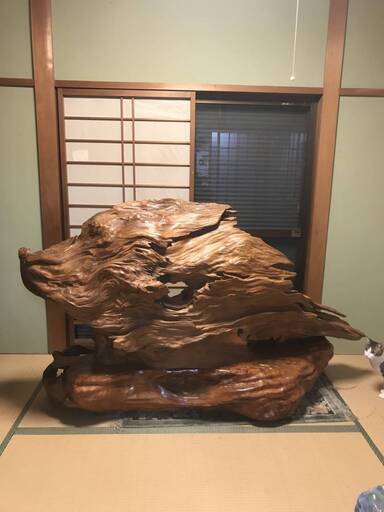 屋久杉 衝立 置物