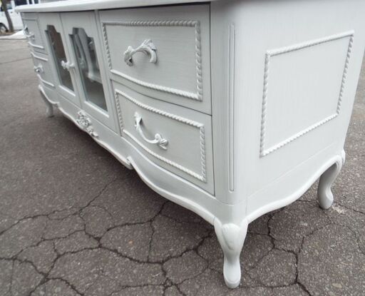 HAGIHARA ホワイト リビングボード 注文 ハンプトン 展示品 HAGIHARA