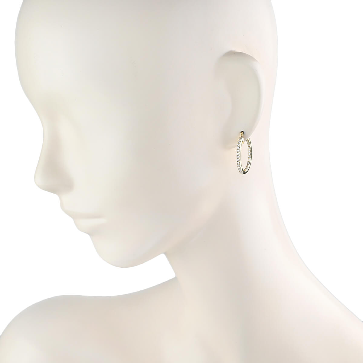 Ponte Vecchioホワイトゴールド＊ダイヤ＊フープピアス片耳 楽天市場