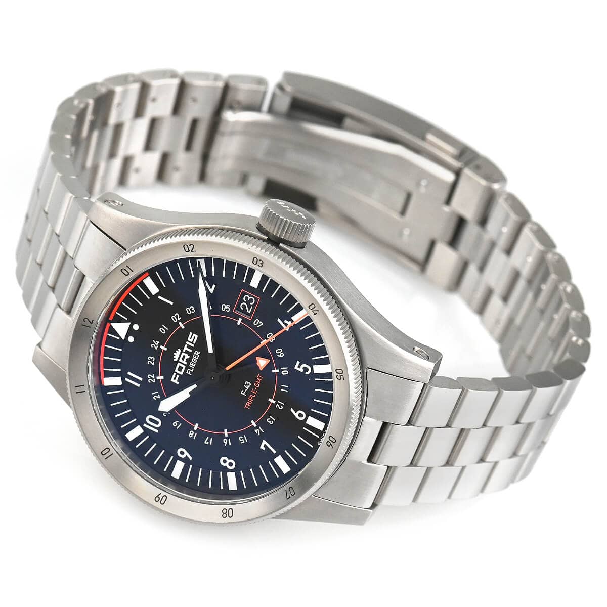 F426.0000 フリーガーFー43トリプルGMT 新品 ｜ フォルティス | 腕時計