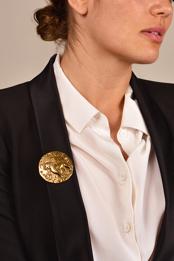 シャネル ライオン ブローチ ひな」シャネル CHANEL 希少 ブローチ