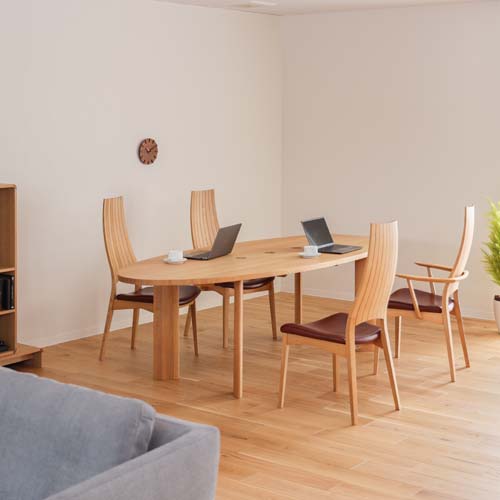 飛騨家具 nissin 日進木工 Communication コミュニケーションテーブル