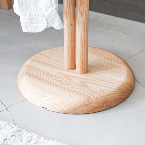 美品】旭川家具 カンディハウス 小物置き付き ハンガースタンド/コート