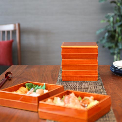 飛騨春慶 福壽漆器店 亀甲重 伝統工芸品 木製 お重箱 | MUKU工房