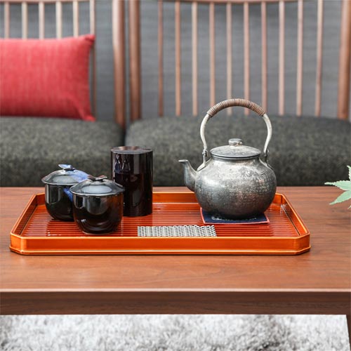 飛騨春慶 福壽漆器店 利休長手盆 伝統工芸品 木製 トレー | MUKU工房