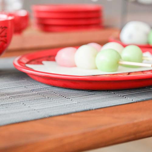 村上木彫堆朱 藤井漆工 干菓子盆 伝統工芸品 木製 プレート | MUKU工房