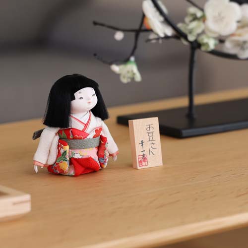 江戸木目込人形 koikko 幸一光 和わーくす お豆さん 伝統工芸品 木製