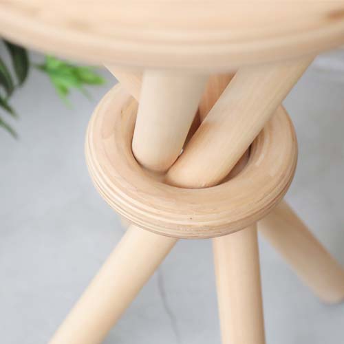 旭川家具 樹工房 リンクルスツール 国産家具 無垢 スツール | MUKU工房