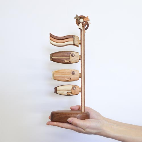 旭川クラフト sasaki ササキ工芸 木製鯉のぼり 国産クラフト 木製 五月