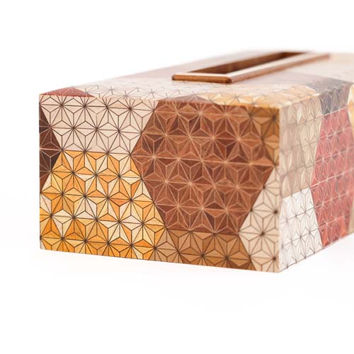 箱根寄木細工 露木木工所 tsuyuki ティッシュボックス 国産クラフト