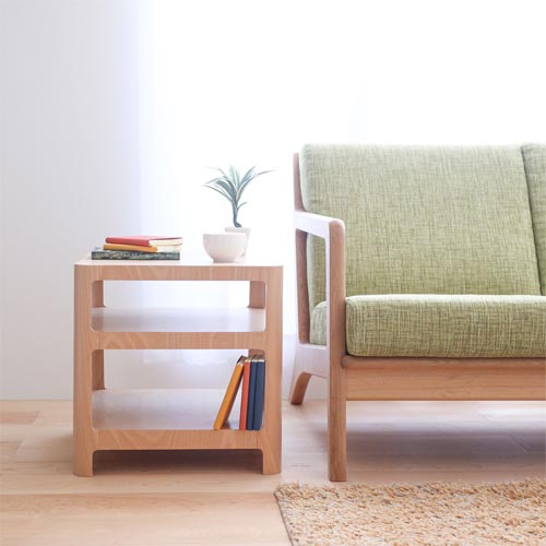 旭川家具 WOW ワオ Sorahe ソラヘ サイドテーブル 国産家具 無垢