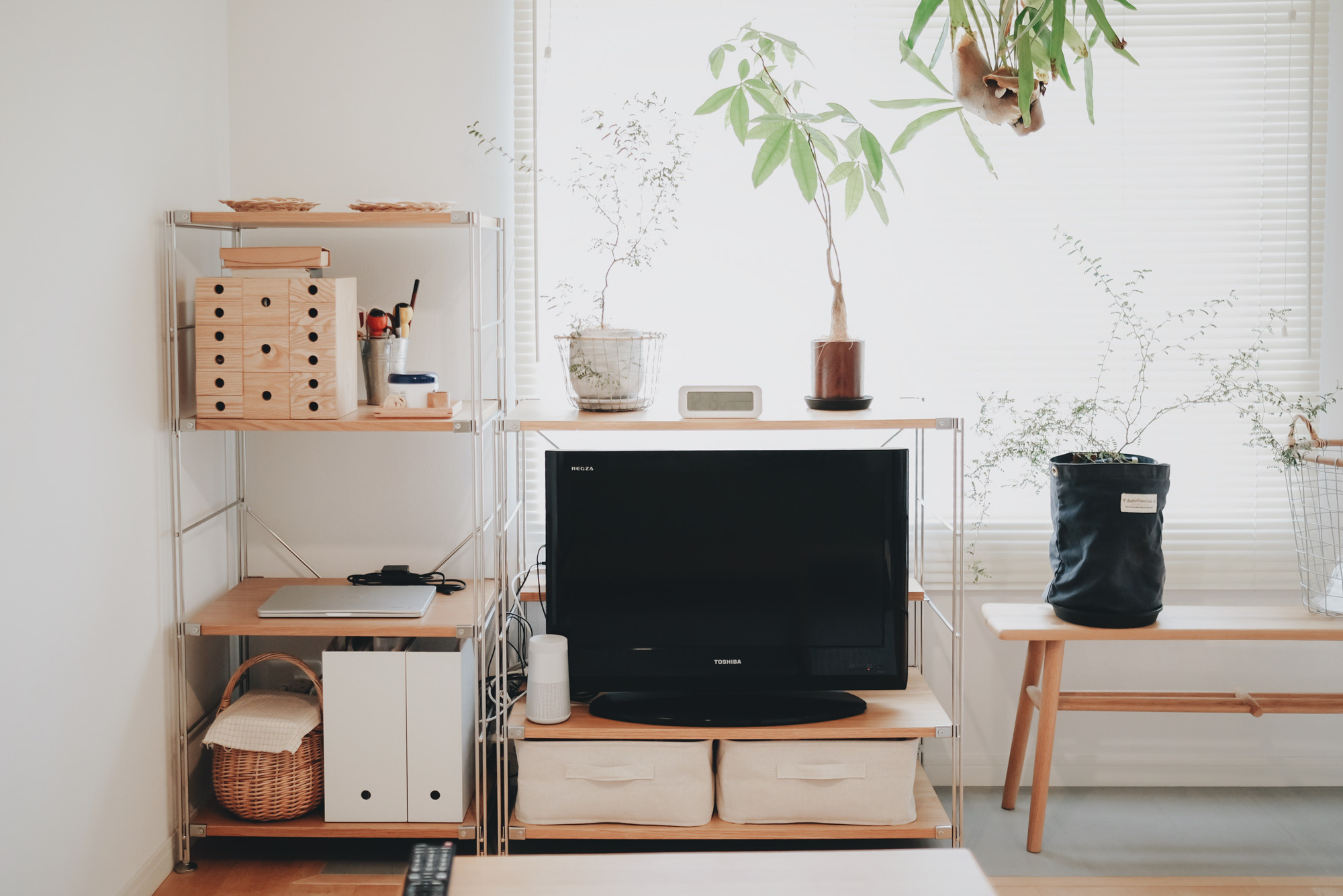 無印良品 ウォールナット TV台 ユニットシェルフ