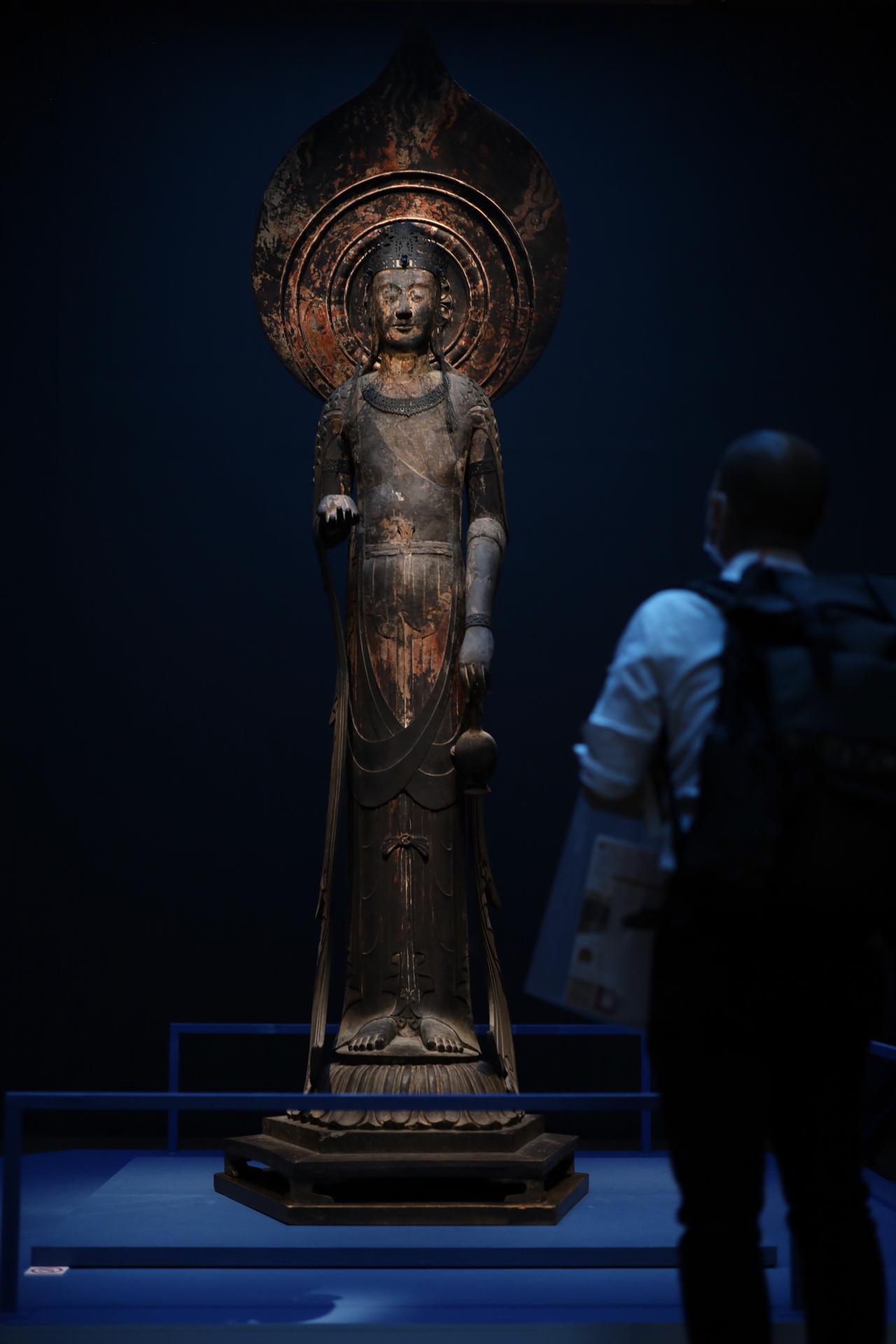 新羅仏】◇金銅十一面観音菩薩座像 仏像◇検）天平仏 飛鳥