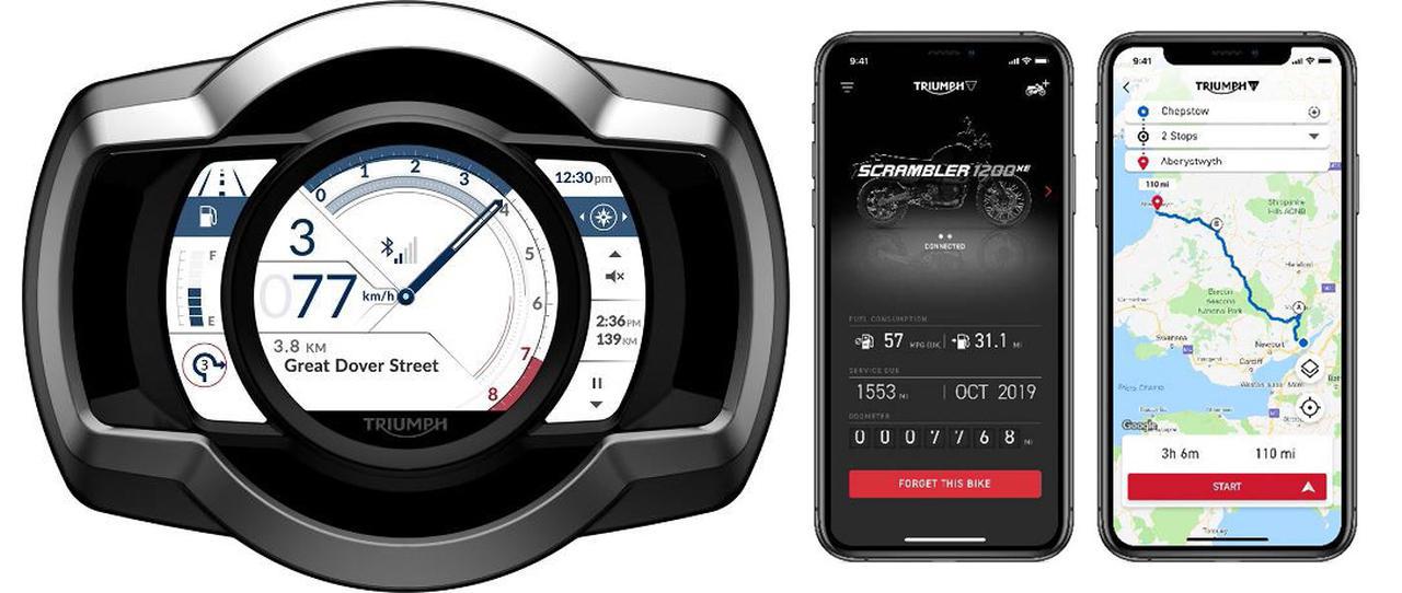 トライアンフが「スマートフォン」や「Go Pro」と連携できる新技術「MY