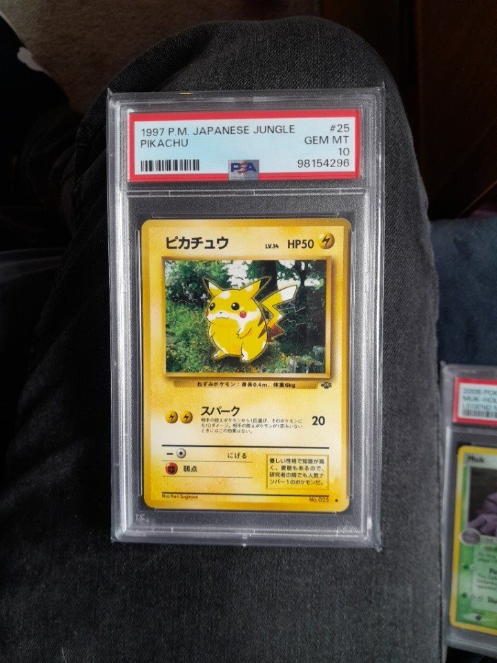 ピカチュウ ポケモンジャングル ポケモンカード 鑑定品 旧裏○PSA9