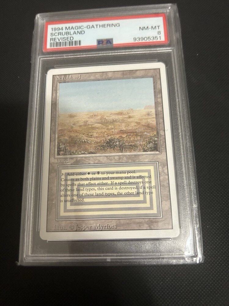 MTG Scrubland フランス語版 リヴァイズド 3ED 1994年 MTG Scrubland