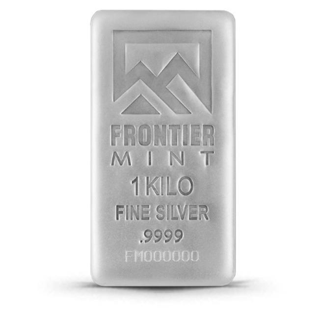 Buy the Frontier Mint 1 Kilo Silver Bar | Monument Metals