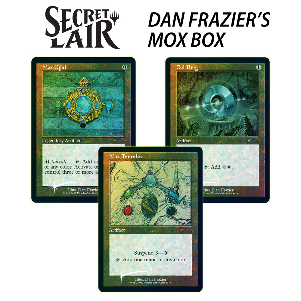 Magic the Gathering Secret Lair - Dan Frazier's Mox Box Foil-Etched Ed