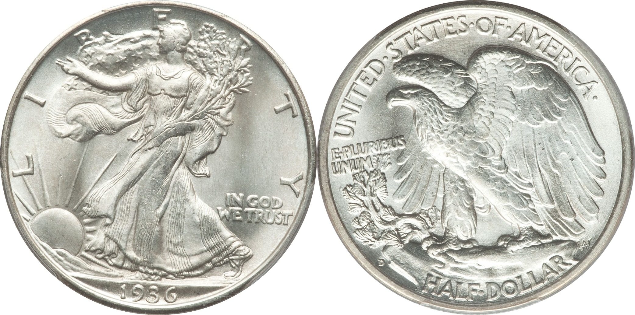 USA アメリカ 1944D NGC-AU58 50C ウォーキングリバティ 1944 D US