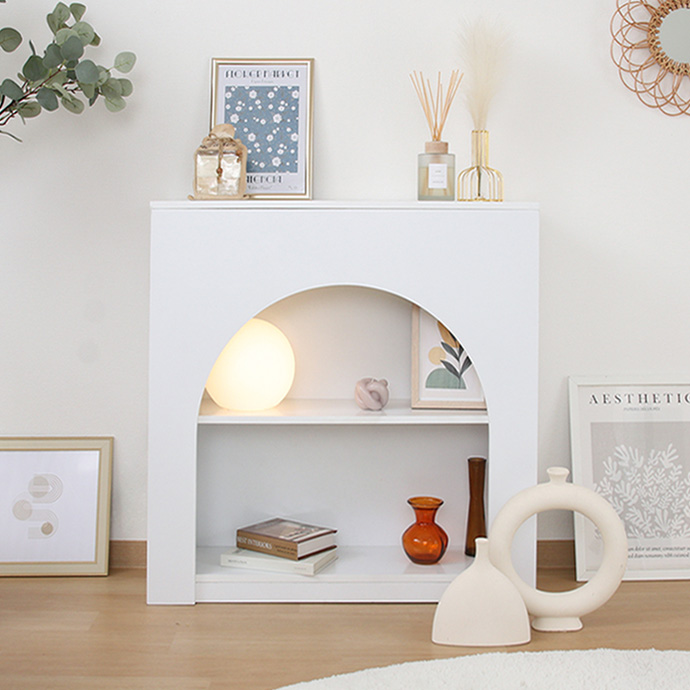 g11694]【幅80cm】Chamill マントルピース キャビネット・チェスト