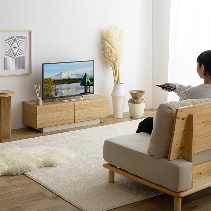 g134047]【幅100cm】Pom 引き出し付きテレビ台 ローボード | 家具