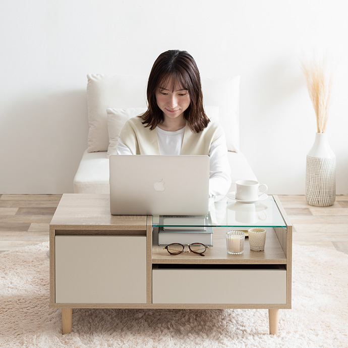 LOWYA ロウヤ ドレッサー ローテーブル 公式通販