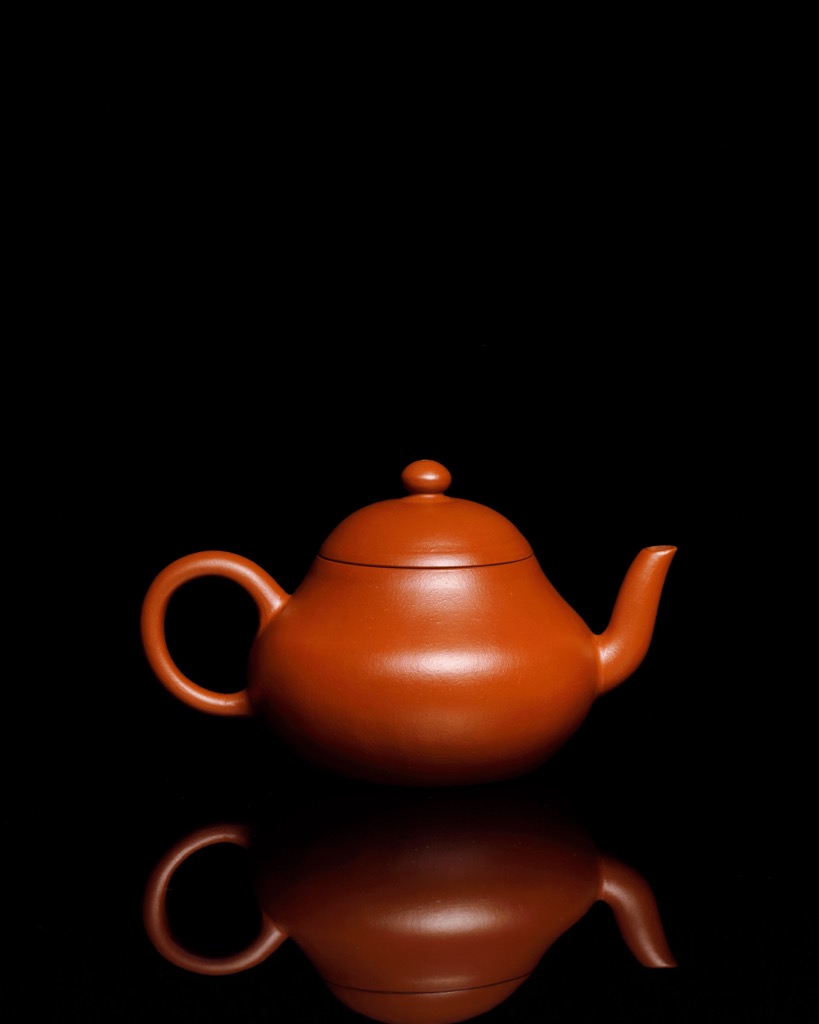 清時代 年代物 紫砂筆梅花詩文入り 筆筒 朱泥 雕刻 在銘 清時代 年代物