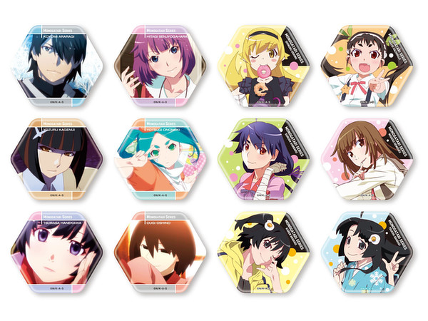 レア）物語シリーズ トレーディング スクエア缶バッチコレクション 1