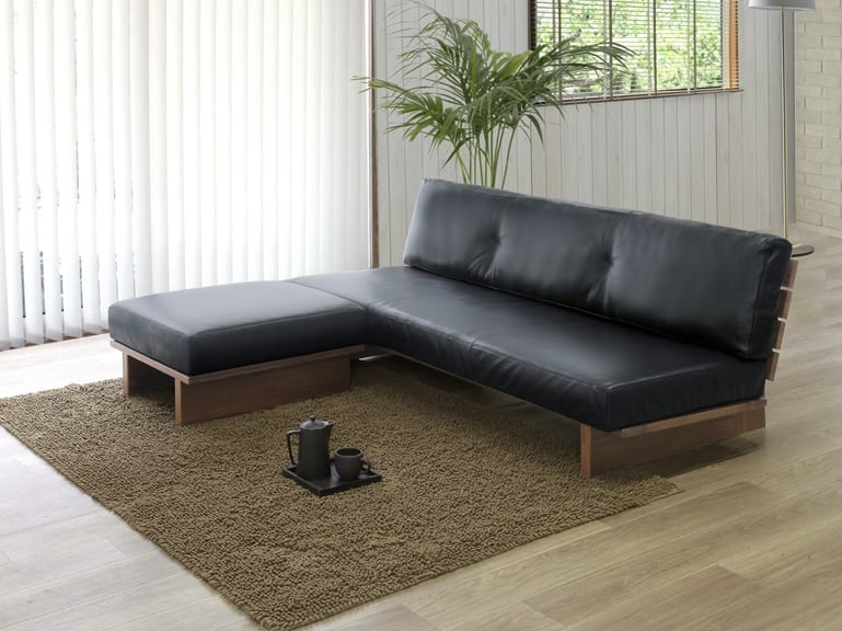 2．5人掛けソファ レザーウッドⅡ160ソファ(2.5人掛けソファ 5Y