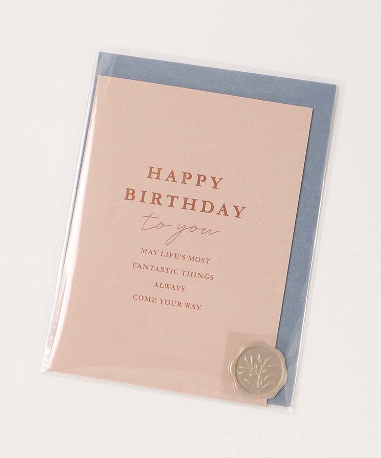 ≪OUTLET≫シンプルグリーティングカード(バースデー・ウォーター