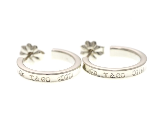 Tiffany & Co. ティファニー 1837 シルバーフープピアス TIFFANY&Co