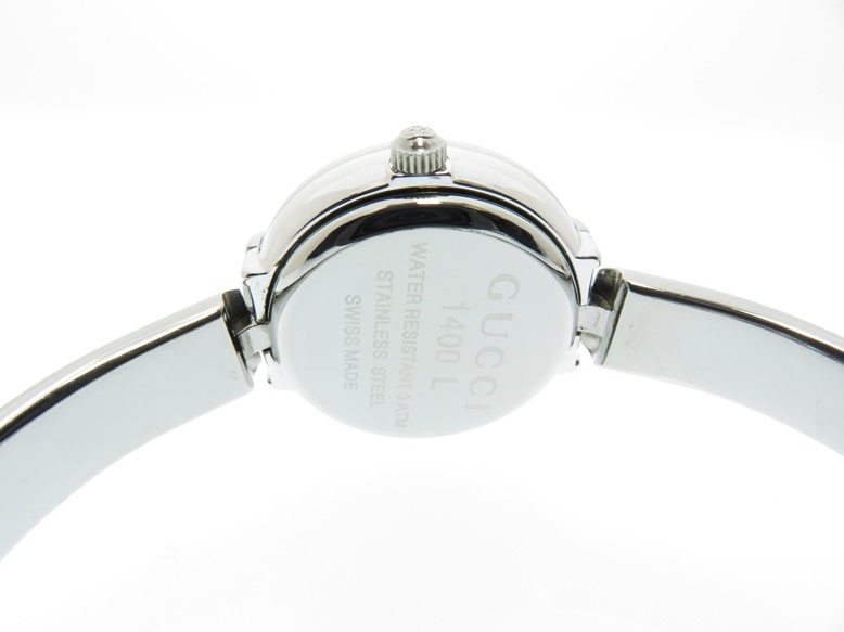 GUCCIグッチ GG文字盤 腕時計 レディースウォッチ シルバー 1400L