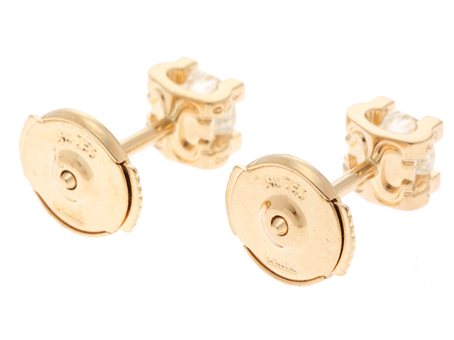 CARTIER カルティエ Cドゥピアス 18Kゴールド ダイヤモンド0.24x2 2.0