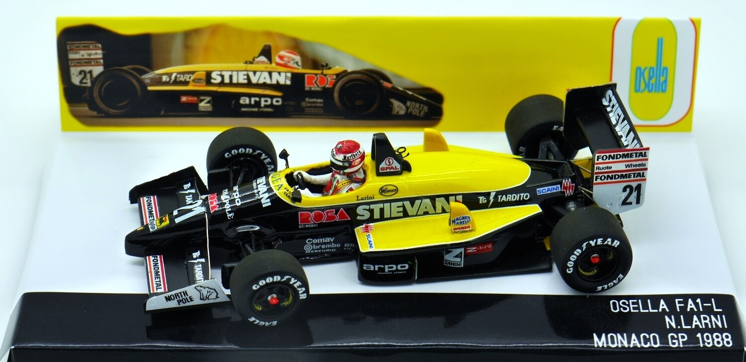 当時モノ タメオ 1/43 オゼッラFA1L 1988 モナコGP Tameo 当時モノ