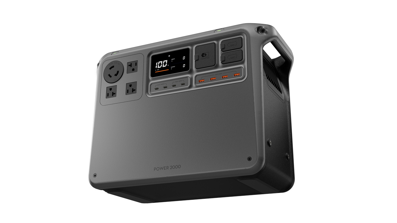 DJI、新型ポータブル電源「DJI Power 2000」発売。コンパクトながら