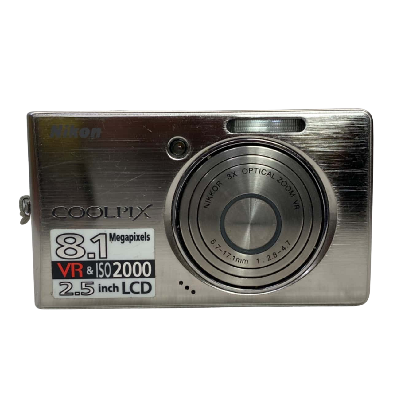 Nikon Coolpix S510 Silver Digital Camera 8.1 Mega Pixels(s)